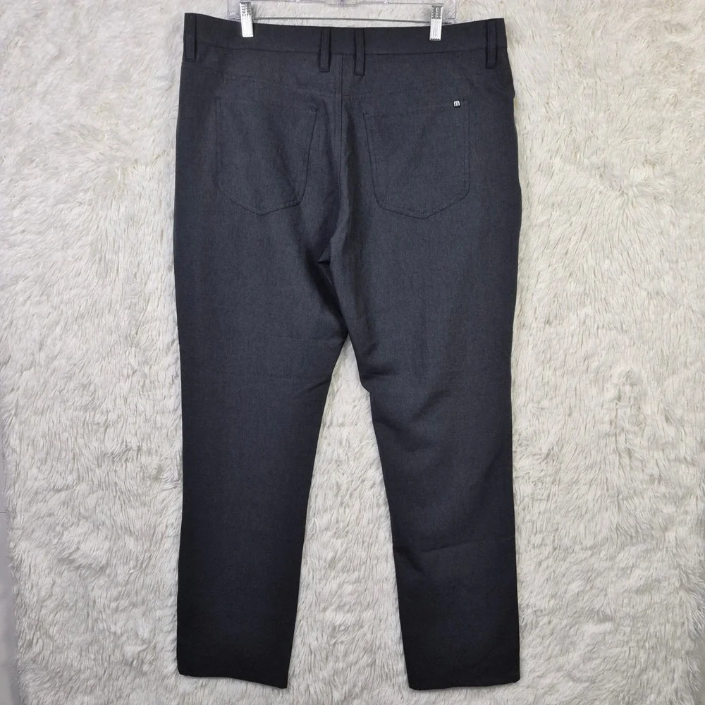 Travis Mathew Open to Close Pants Mens 38 Charcoal Grey Heather Golf 1MT435
